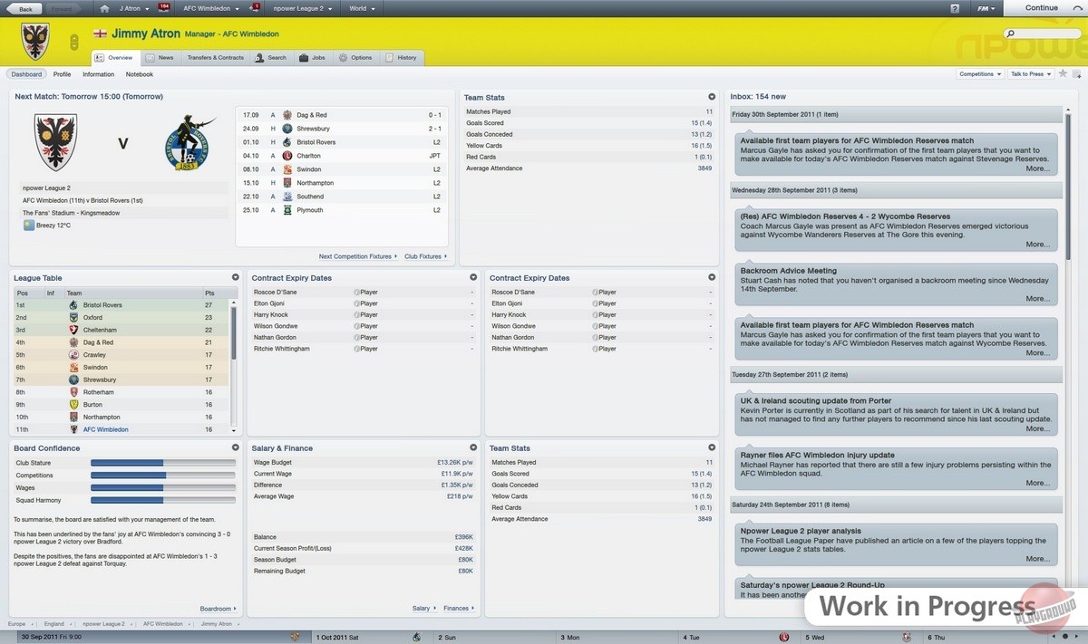 Скриншот из игры Football Manager 2012 - 35