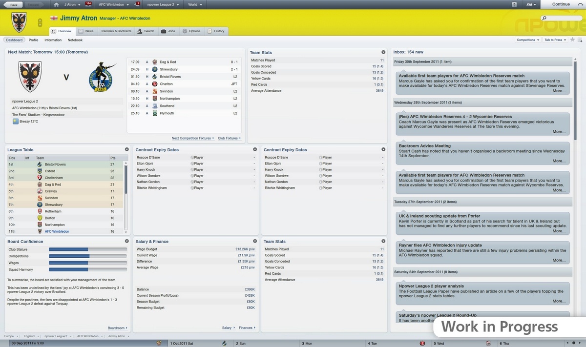 Скриншот из игры Football Manager 2012 - 50