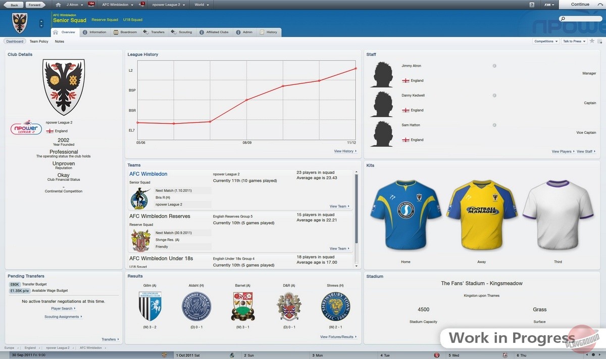 Скриншот из игры Football Manager 2012 - 44