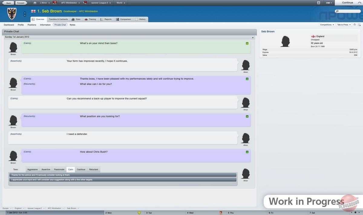 Скриншот из игры Football Manager 2012 - 57