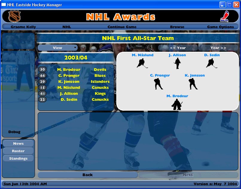 Скриншот из игры NHL Eastside Hockey Manager - 17