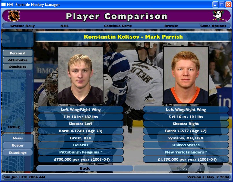 Скриншот из игры NHL Eastside Hockey Manager - 30