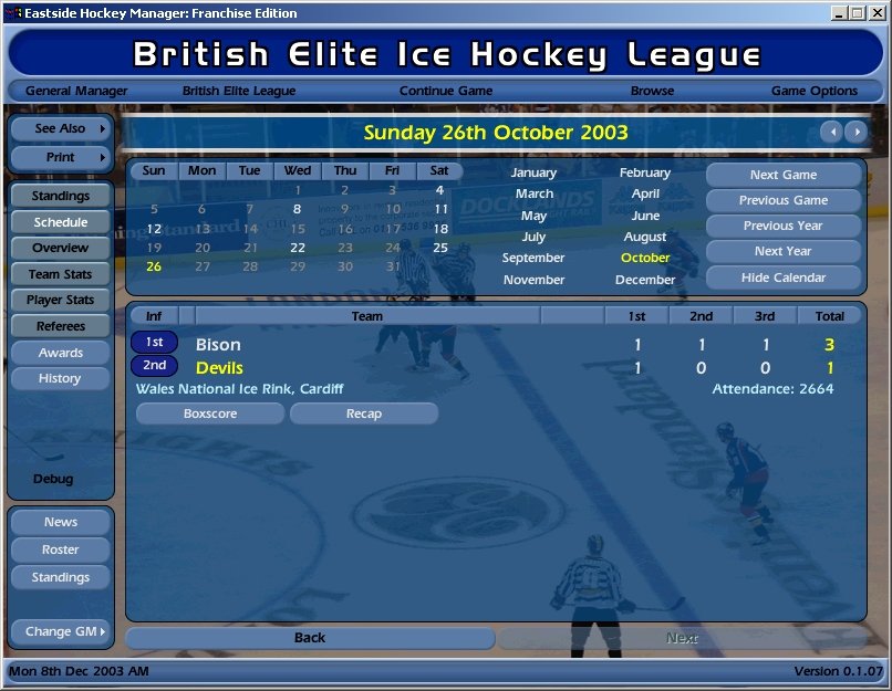 Скриншот из игры NHL Eastside Hockey Manager - 29