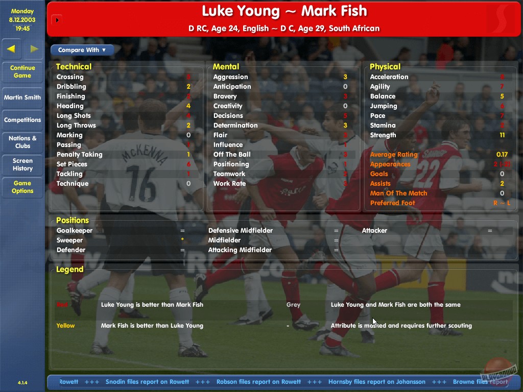 Скриншот из игры Championship Manager 03-04 - 8