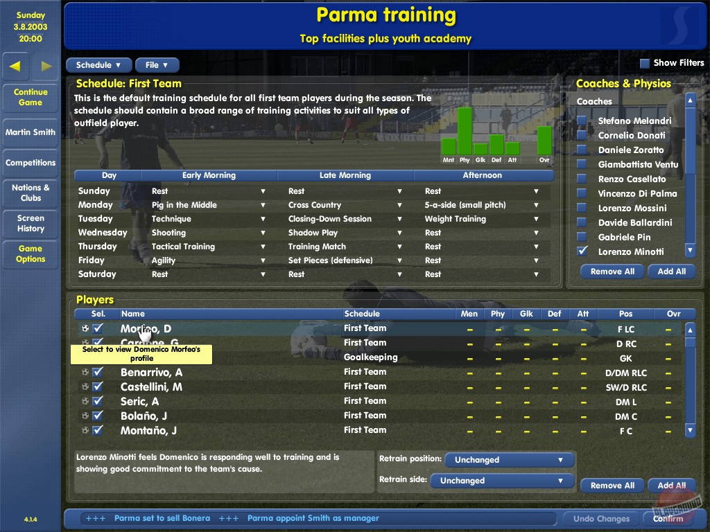 Скриншот из игры Championship Manager 03-04 - 16