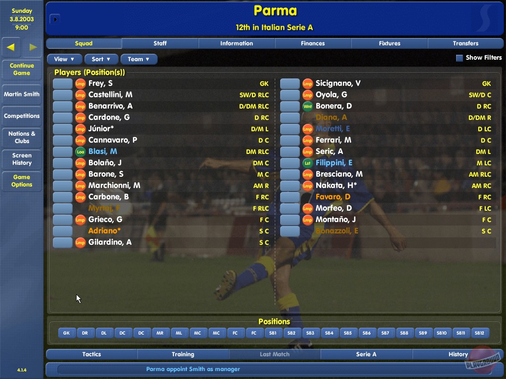 Скриншот из игры Championship Manager 03-04 - 18