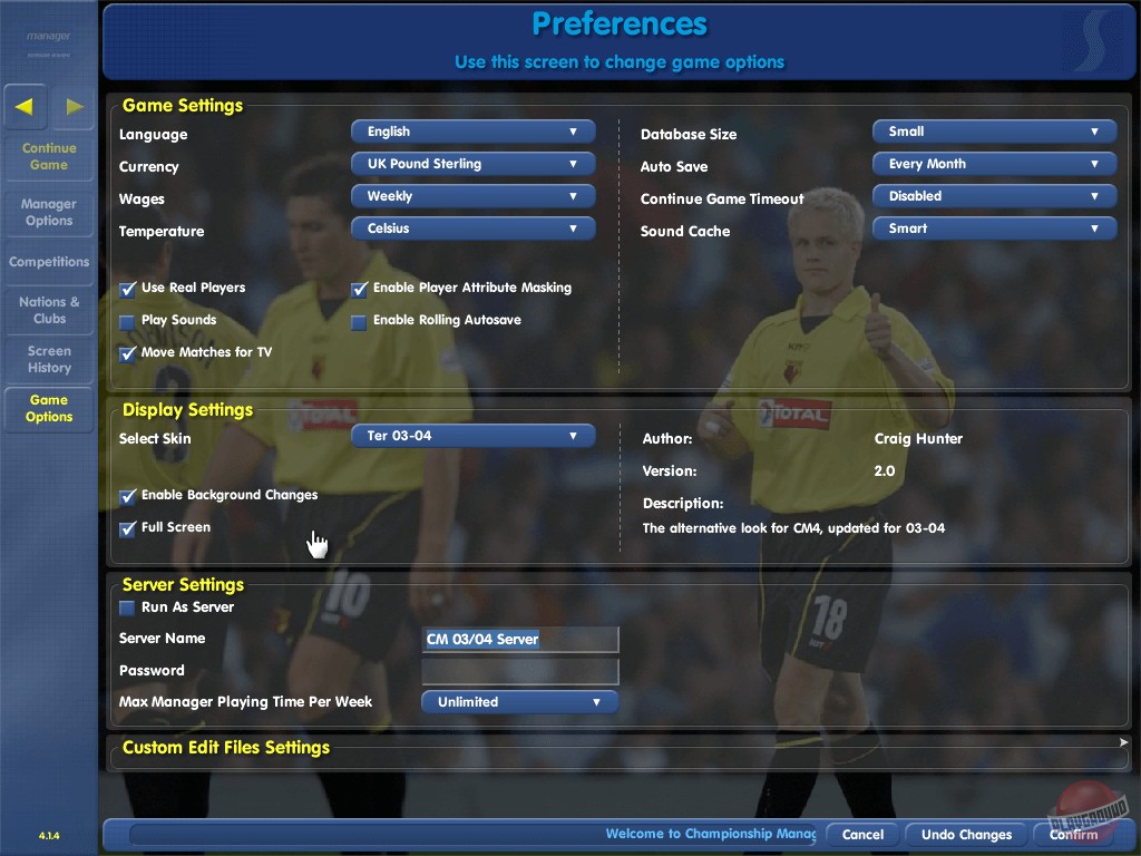 Скриншот из игры Championship Manager 03-04 - 20
