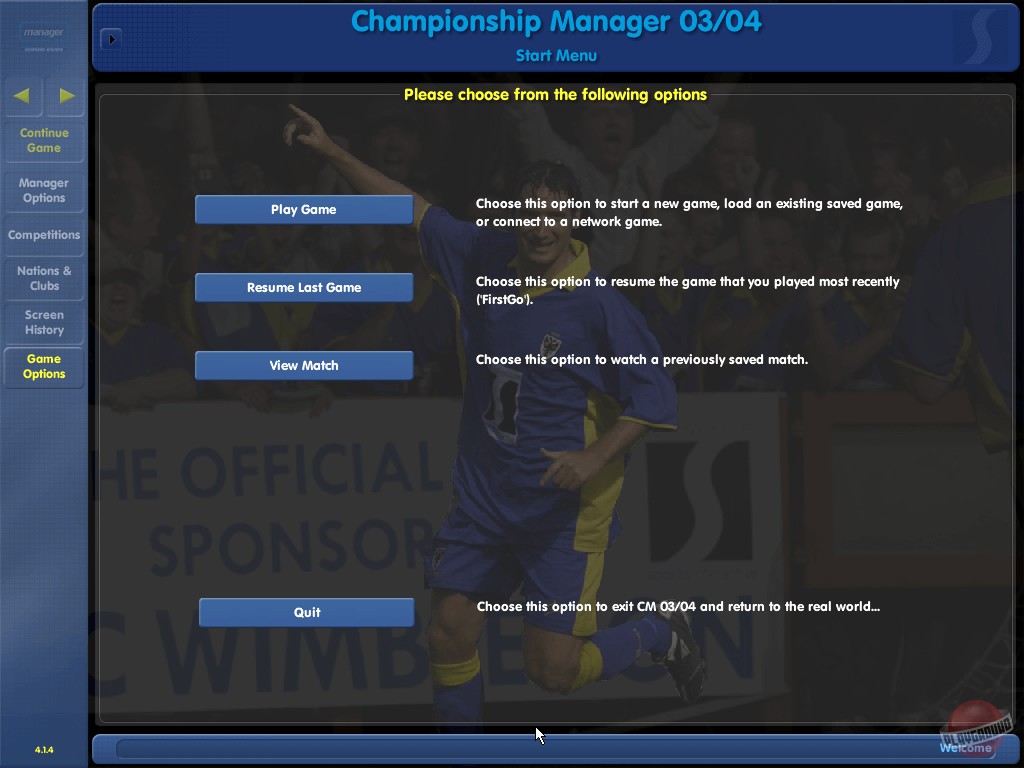 Скриншот из игры Championship Manager 03-04 - 1