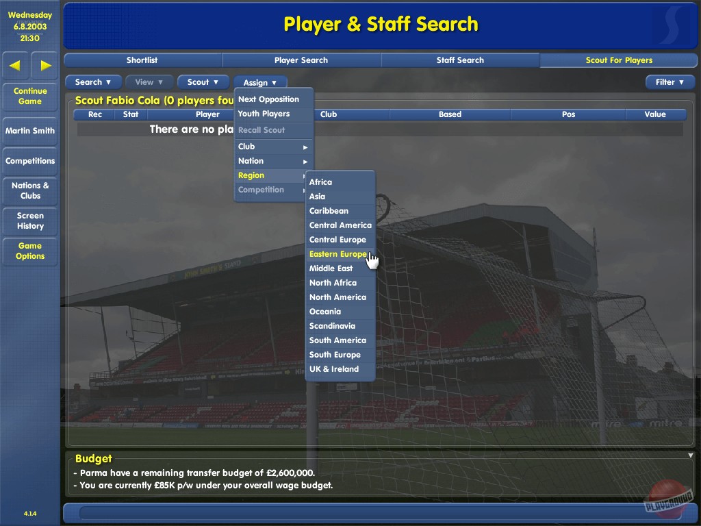 Скриншот из игры Championship Manager 03-04 - 12
