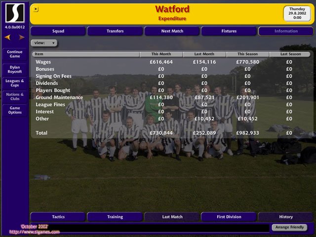 Скриншот из игры Championship Manager 4 - 16