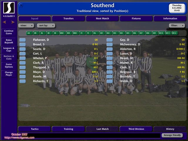Скриншот из игры Championship Manager 4 - 50