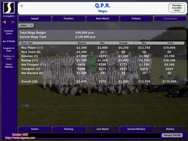 Скриншот из игры Championship Manager 4 - 36