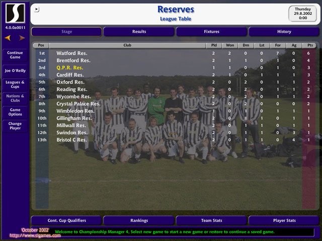 Скриншот из игры Championship Manager 4 - 42