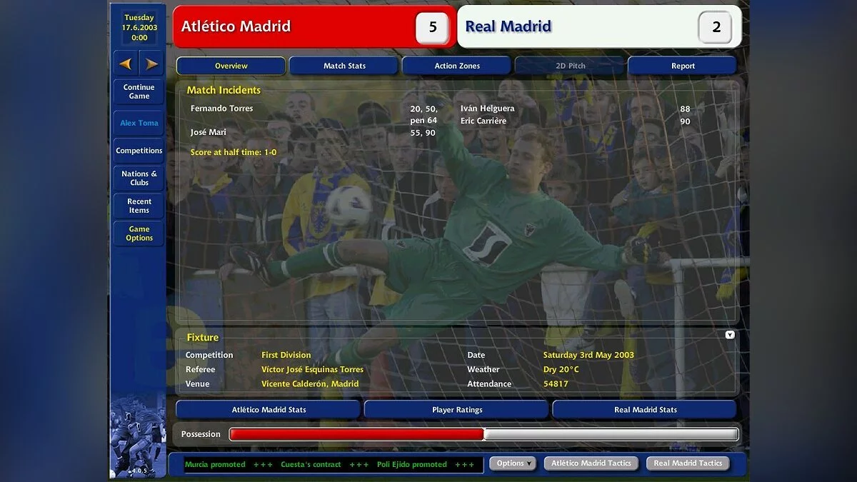 Скриншот из игры Championship Manager 4 - 26