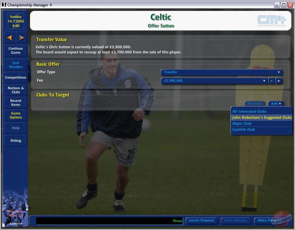 Скриншот из игры Championship Manager 4 - 2