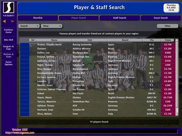 Скриншот из игры Championship Manager 4 - 56