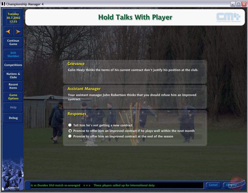 Скриншот из игры Championship Manager 4 - 17