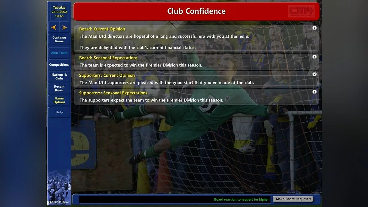 Скриншот из игры Championship Manager 4 - 3