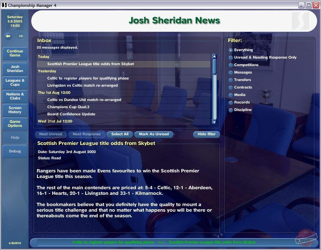 Скриншот из игры Championship Manager 4 - 6