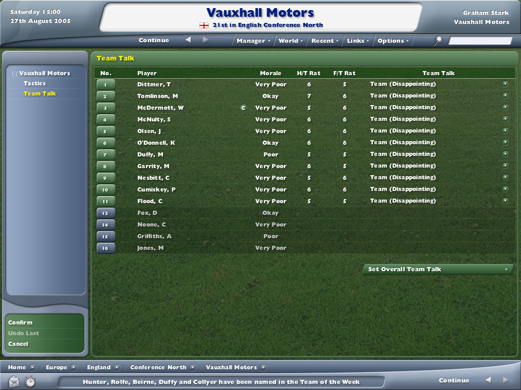 Скриншот из игры Football Manager 2006 - 30