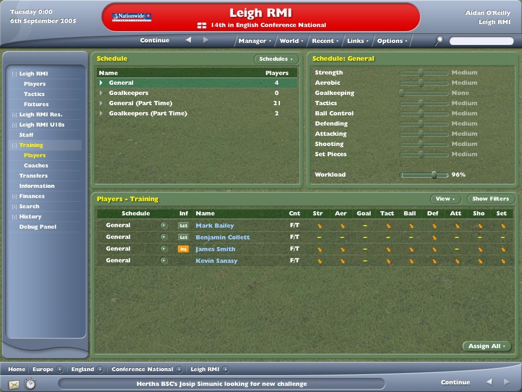 Скриншот из игры Football Manager 2006 - 9