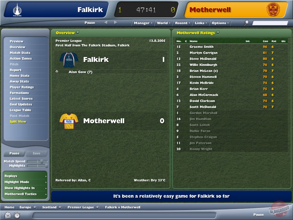 Скриншот из игры Football Manager 2006 - 14