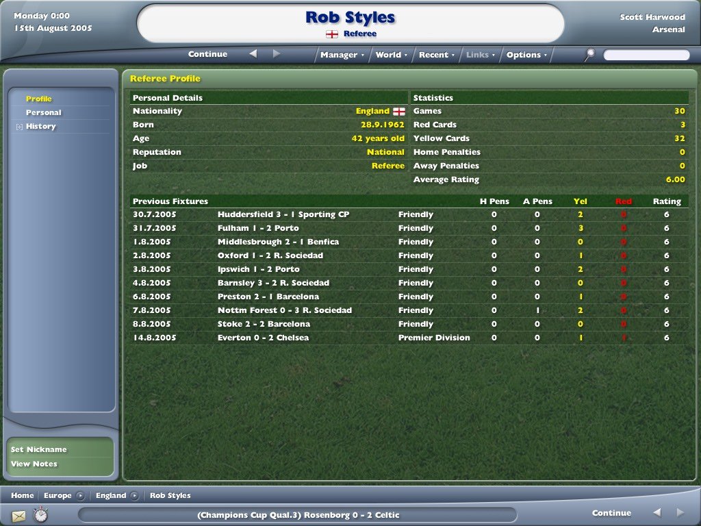 Скриншот из игры Football Manager 2006 - 48
