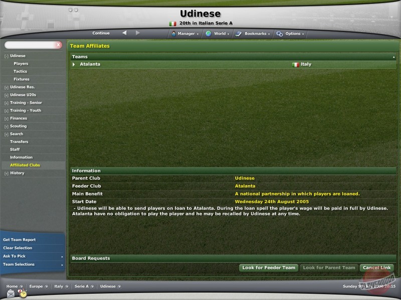 Скриншот из игры Football Manager 2007 - 4