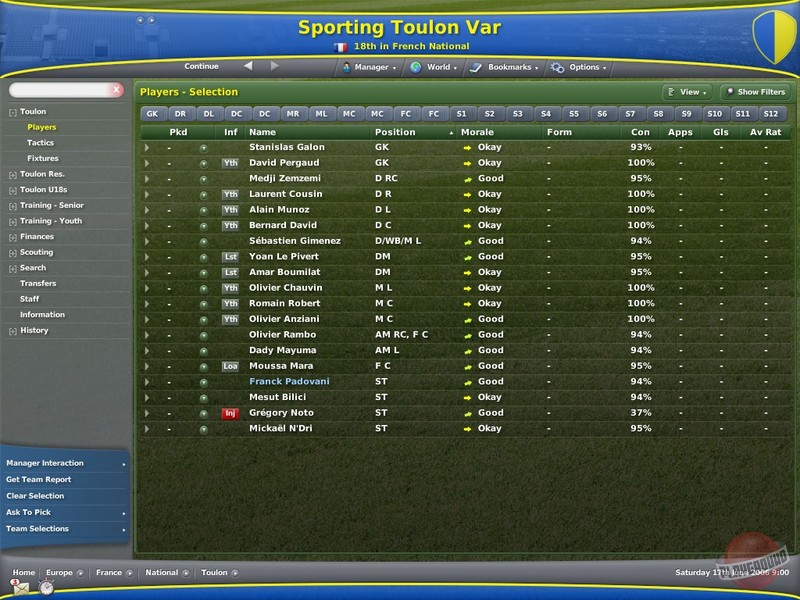 Скриншот из игры Football Manager 2007 - 9