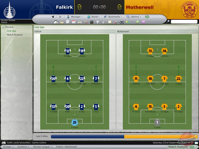 Скриншот из игры Football Manager 2008 - 17