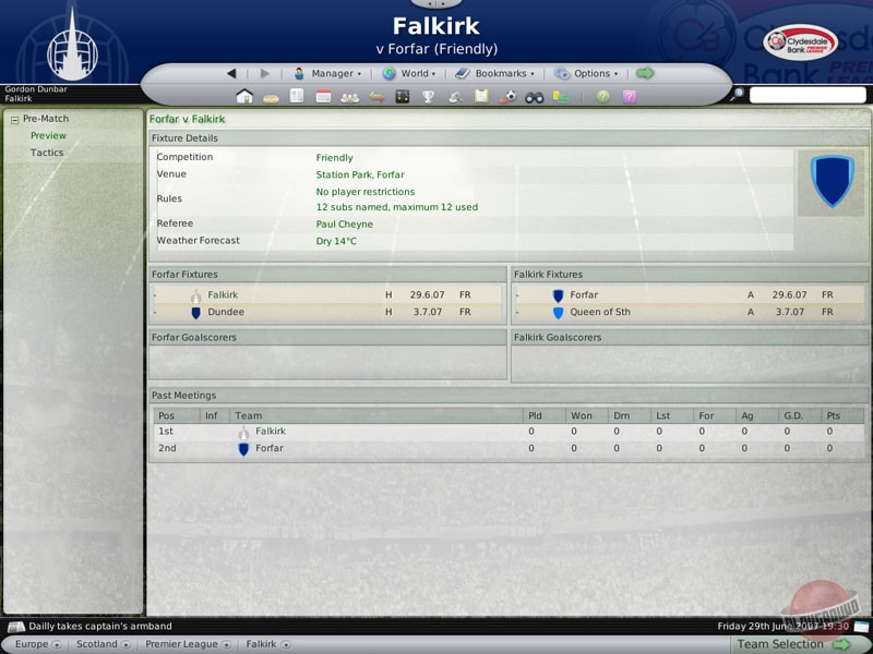 Скриншот из игры Football Manager 2008 - 12
