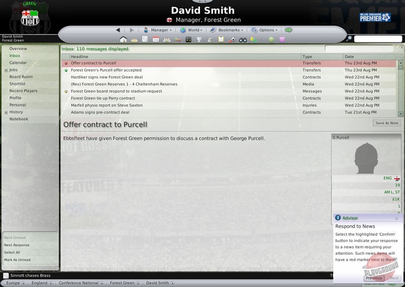 Скриншот из игры Football Manager 2008 - 16