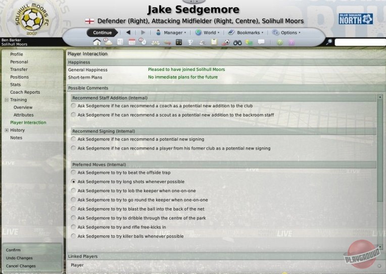 Скриншот из игры Football Manager 2009 - 8