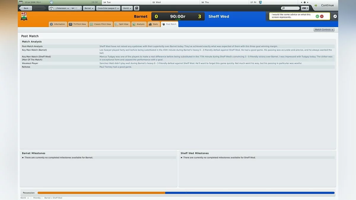 Скриншот из игры Football Manager 2010 - 4