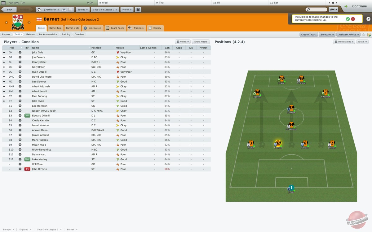 Скриншот из игры Football Manager 2010 - 12