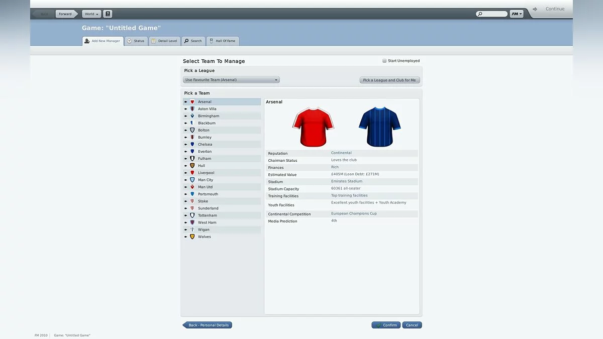 Скриншот из игры Football Manager 2010 - 37