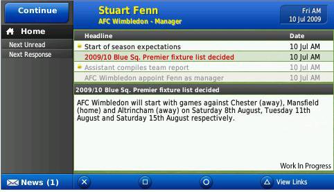 Скриншот из игры Football Manager 2010 - 94