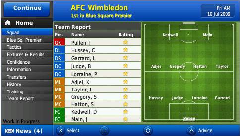 Скриншот из игры Football Manager 2010 - 90