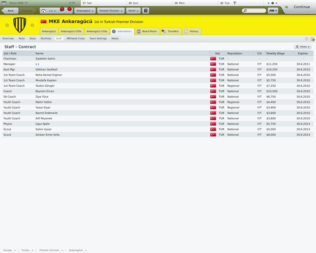 Скриншот из игры Football Manager 2010 - 34