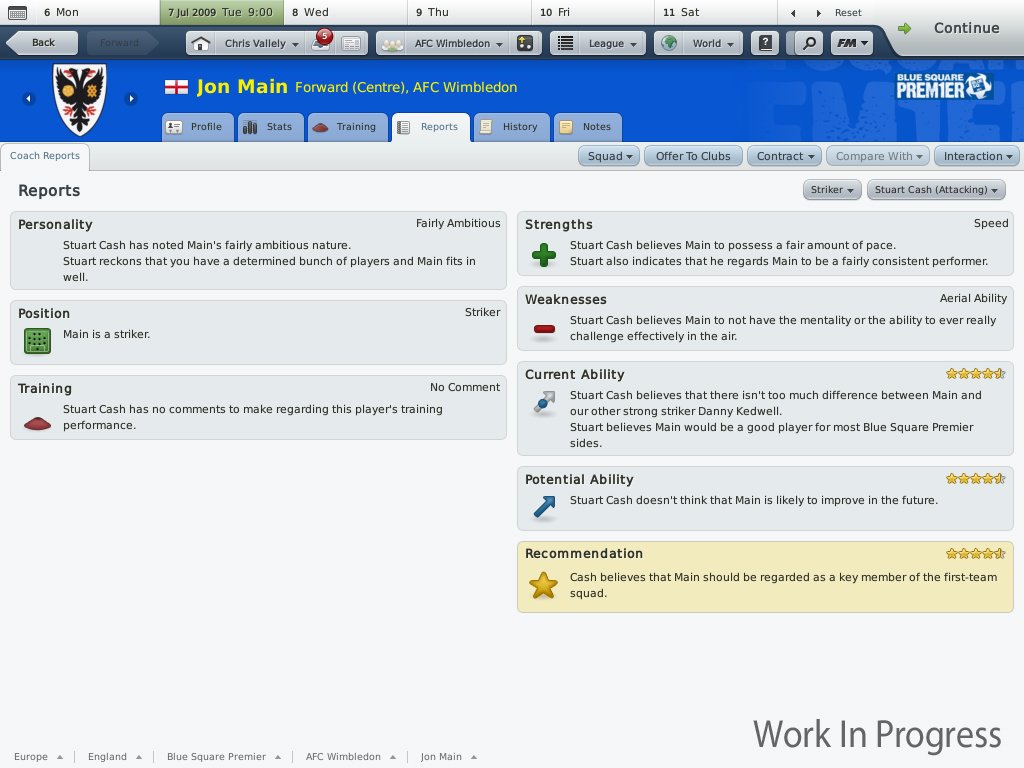 Скриншот из игры Football Manager 2010 - 54
