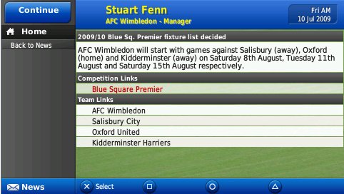 Скриншот из игры Football Manager 2010 - 102