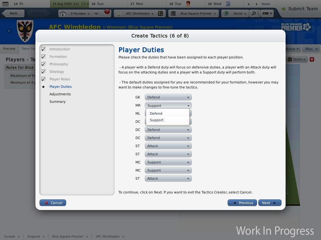 Скриншот из игры Football Manager 2010 - 41