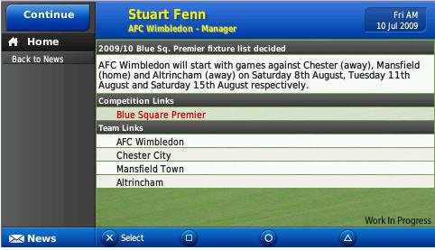 Скриншот из игры Football Manager 2010 - 86
