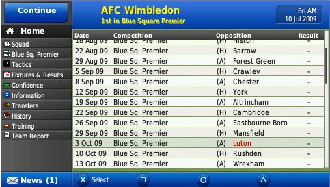 Скриншот из игры Football Manager 2010 - 84
