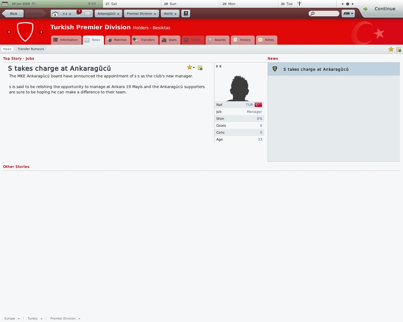 Скриншот из игры Football Manager 2010 - 71
