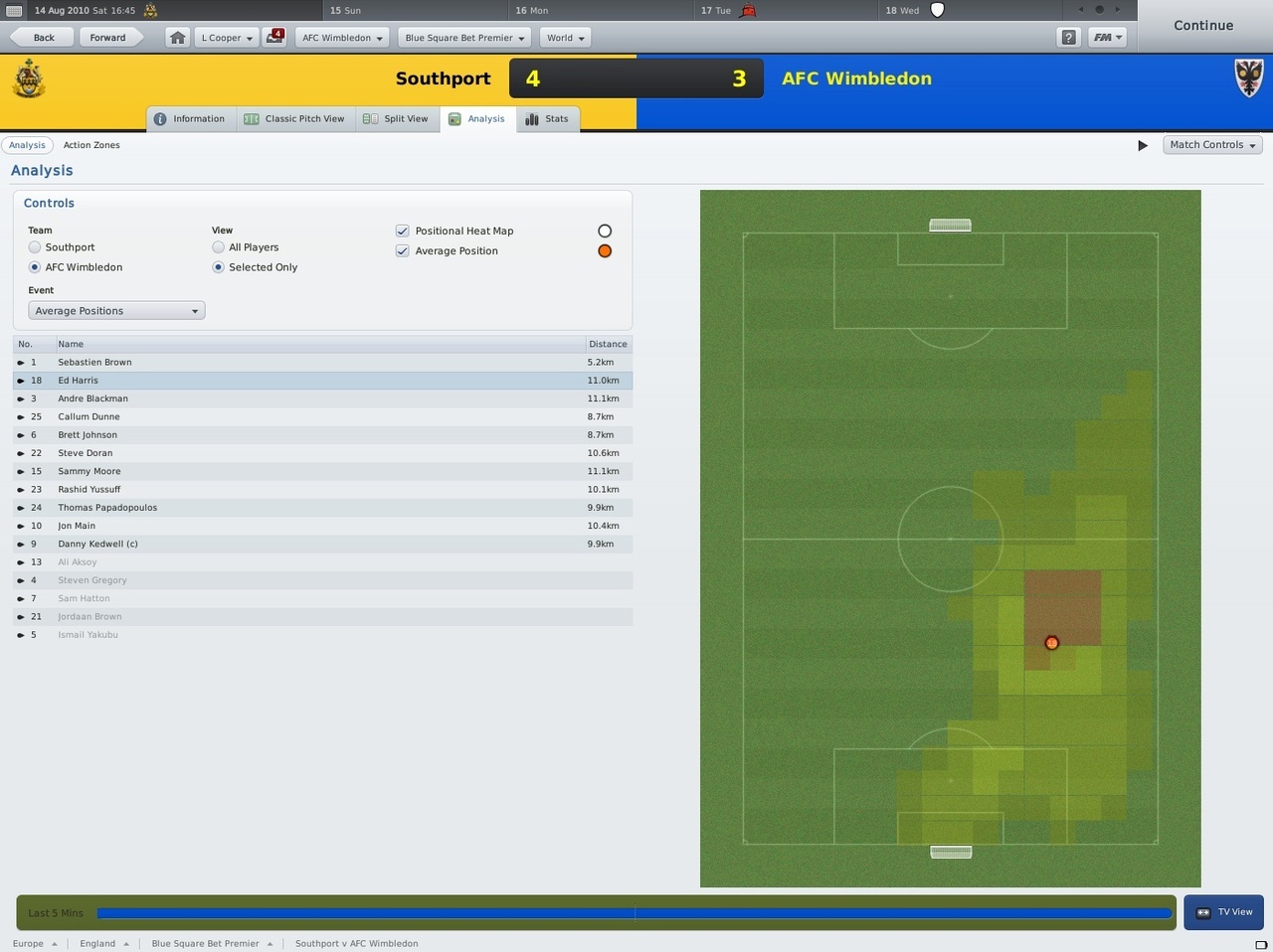 Скриншот из игры Football Manager 2011 - 11