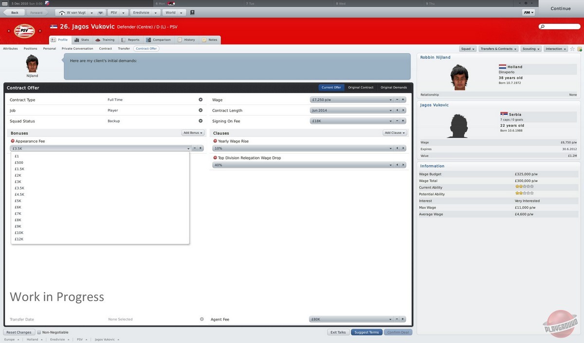 Скриншот из игры Football Manager 2011 - 43