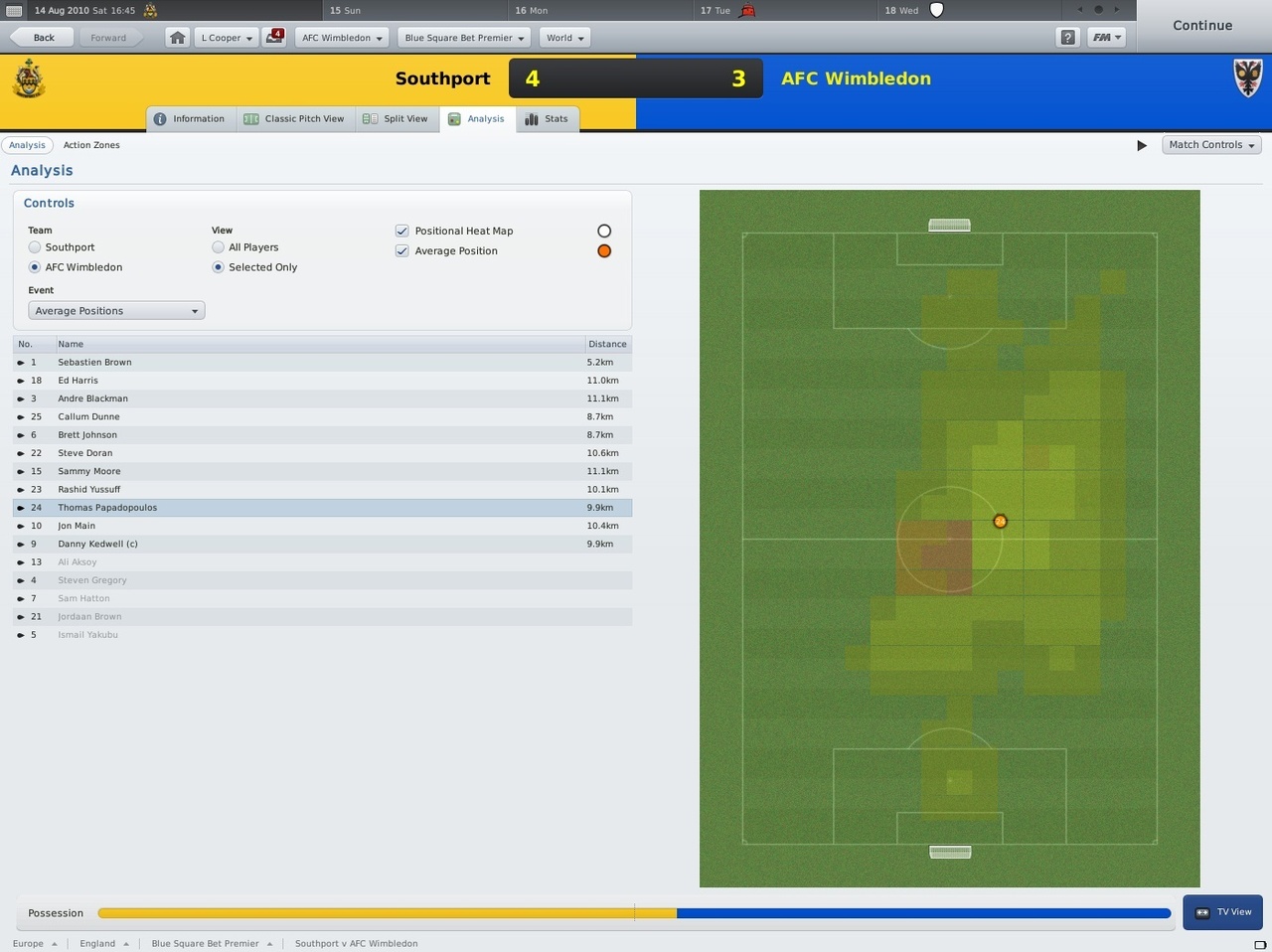 Скриншот из игры Football Manager 2011 - 48