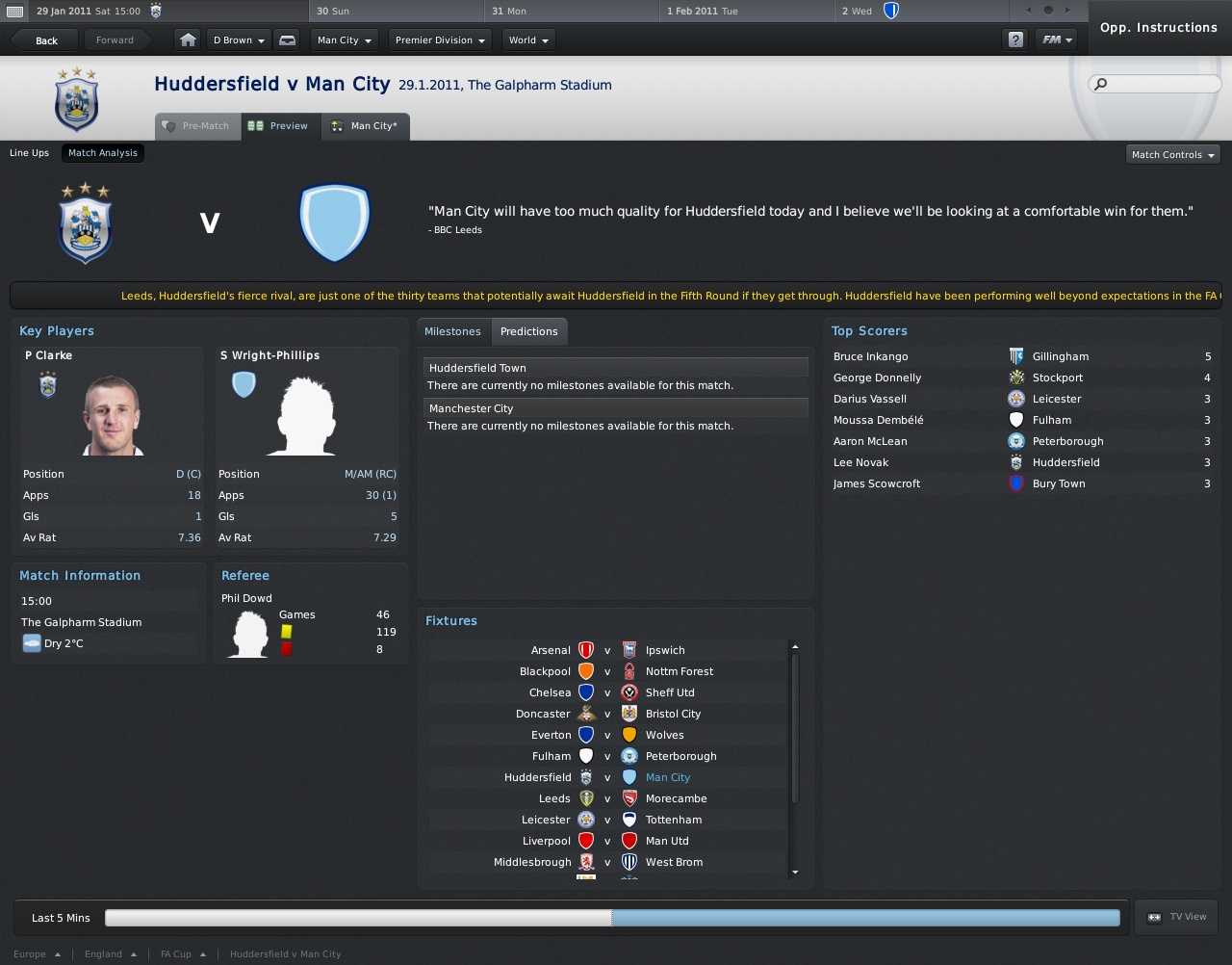 Скриншот из игры Football Manager 2011 - 57