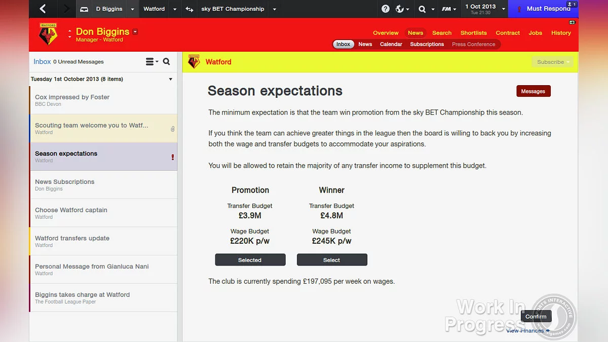 Скриншот из игры Football Manager 2014 - 33
